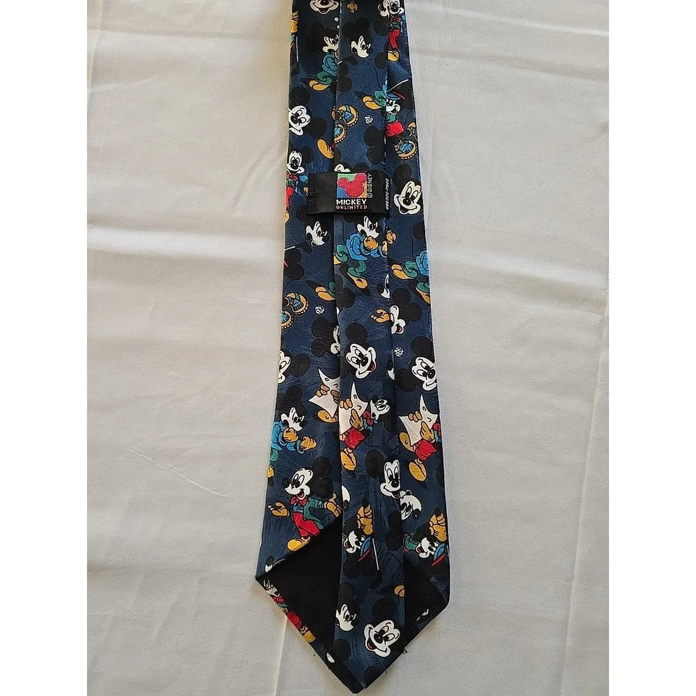 Vintage Walt‎ Disney Men's Tie Mickey Mouse Sports Golf Character Cartoon